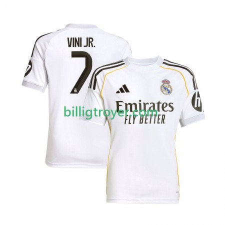 Billige Fotballdrakter Real Madrid Vinicius Junior 7 Hjemmedraktsett 2025/26 Kortermet